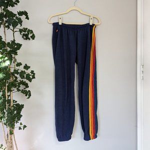 Aviator Nation 5 Stripe Sweatpant - Navy